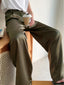 Pantalon en Satin Soie Glacée
