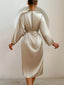 Peignoir Long En Satin