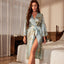 Peignoir en Satin Imprimé