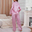 Pyjama Femme en Satin rose à rayure