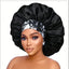 Bonnet en Satin extra large avec motis
