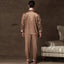 Pyjama long en Satin Imprimé Homme