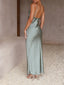 Robe longue en Satin demoiselle d'honneur