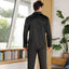 Pyjama Noir en Satin Homme