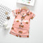 Pyjama en Satin Enfant Court Imprimé