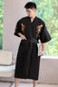 Kimono en Satin long pour homme avec motif dragon