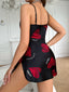 Nuisette en Satin à fines bretelles simple
